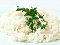 Отварной рис со сливочным маслом и зеленью, рис с зеленью, рис с маслом и зеленью, фото ингредиенты